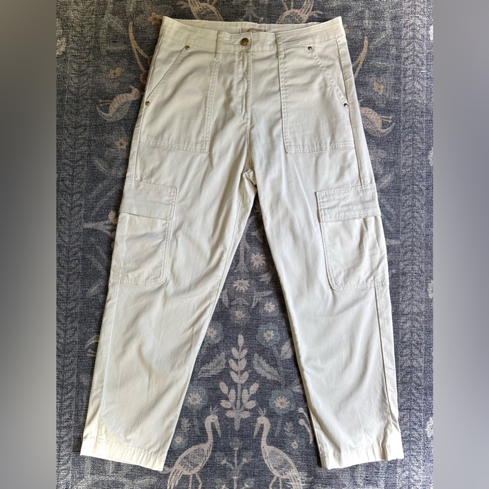 Michael Kors Women's Cream Cargo Pants
